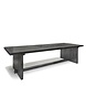 GOMMAIRE Outdoor Meubels | Organic Living Table Alexi Large | Reclaimed Teak Black
