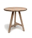 GOMMAIRE Outdoor Meubels | Organic Living Rundt barbord Anton | Gjenvunnet teak naturgrå