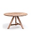 GOMMAIRE Outdoor Meubels | Organic Living Tavolo rotondo Anton Small | Teak riciclato grigio naturale