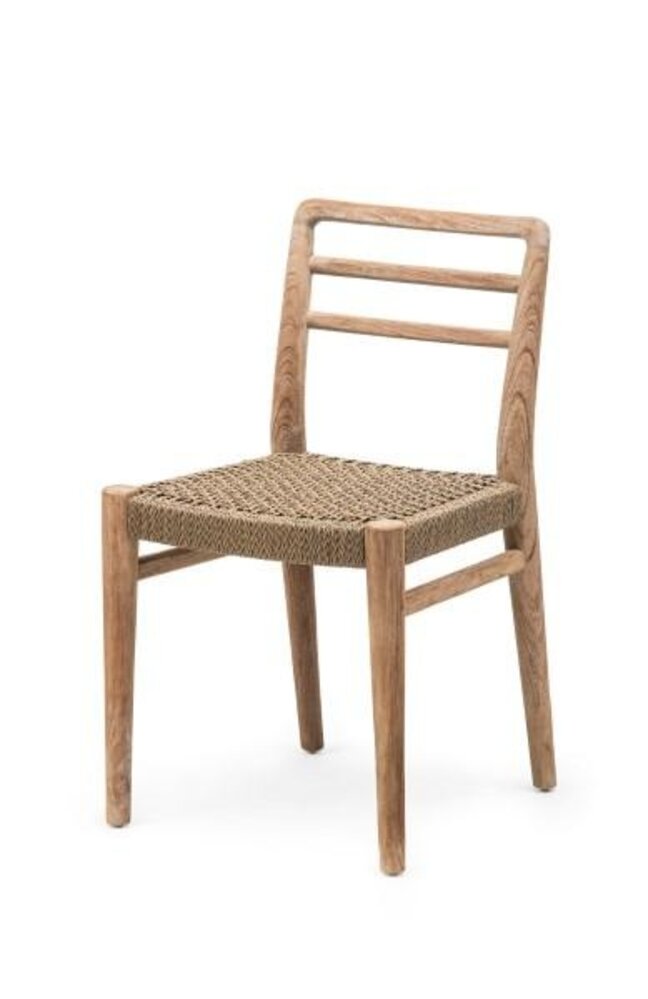 GOMMAIRE Outdoor | Organic Living ChairJared | Teak Grigio Naturale / Vimini PE Antico Weed