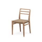 GOMMAIRE Outdoor Meubels | Organic Living StolJared | Teak Naturgrå / PE-flettet antikk marihuana