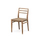 GOMMAIRE Outdoor | Organic Living Silla Jared | Teca gris natural / Mimbre sintético color verde antiguo