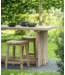 GOMMAIRE Outdoor Meubels | Organic Living Bartisch Alexi Large | Recyceltes Teakholz, Naturgrau