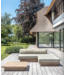 GOMMAIRE Outdoor Meubels | Organic Living Ottoman Magnus | Teak Natural Grey