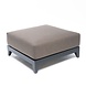 GOMMAIRE Outdoor | Organic Living Otomana Mia | Aluminio negro mate + cojín