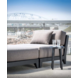 GOMMAIRE Outdoor | Organic Living Otomana Mia | Aluminio negro mate + cojín
