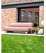 GOMMAIRE Outdoor Meubels | Organic Living Sofakant | Teak Naturgrå og PE-flettet antikk marihuana