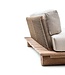 GOMMAIRE Outdoor Meubels | Organic Living Sofakant | Teak Naturgrå og PE-flettet antikk marihuana