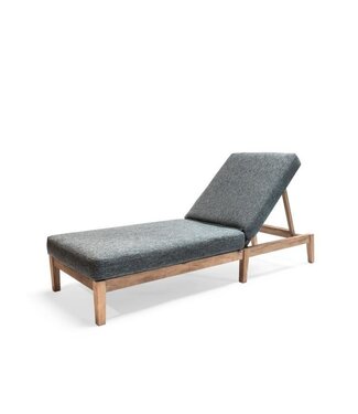 GOMMAIRE Outdoor Meubels | Organic Living Sunny Bed Copenhague | Teak Natural Grey