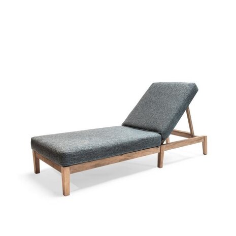 GOMMAIRE Outdoor Meubels | Organic Living Sunny Bed Copenhague | Teak Natural Grey
