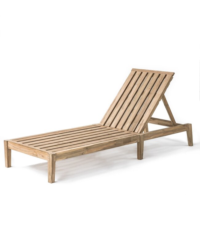 GOMMAIRE Outdoor Meubels | Organic Living Lit Sunny Bed Copenhague | Teck Gris Naturel
