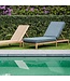 GOMMAIRE Outdoor Meubels | Organic Living Letto Sunny Bed Copenhagen | Teak Grigio Naturale