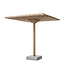 GOMMAIRE Outdoor Meubels | Organic Living Ombrellone Yasmin | CL PE Vimini Naturale / Teak e Cemento