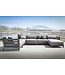 GOMMAIRE Outdoor Meubels | Organic Living Otomana Mia | Aluminio negro mate + cojín