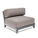 GOMMAIRE Outdoor | Organic Living Centro Mia | Aluminio negro mate + cojín