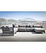 GOMMAIRE Outdoor Meubels | Organic Living Coin droit Mia | Aluminium noir mat + Coussin