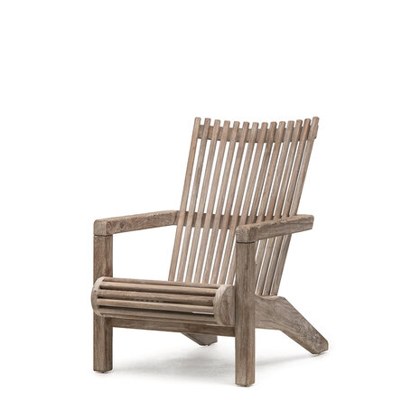 GOMMAIRE Outdoor | Organic Living Sessel Orso | Teakholz Naturgrau