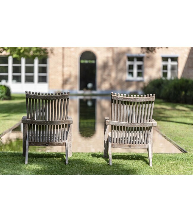 GOMMAIRE Outdoor Meubels | Organic Living Sessel Orso | Teakholz Naturgrau