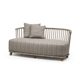 GOMMAIRE Outdoor | Organic Living Lounge Carol 2-Seater | Teak Natural Grey