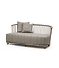 GOMMAIRE Outdoor Meubels | Organic Living Divano Carol a 2 posti | Teak grigio naturale