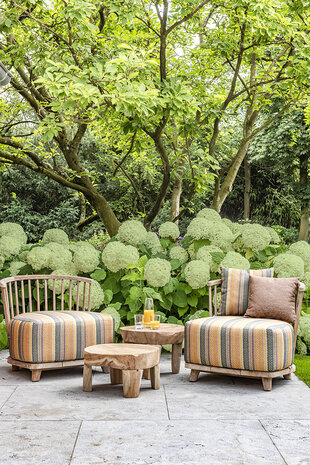 GOMMAIRE - Organic Living - Design Furniture  Salon Carol 1 place | Teck naturel gris