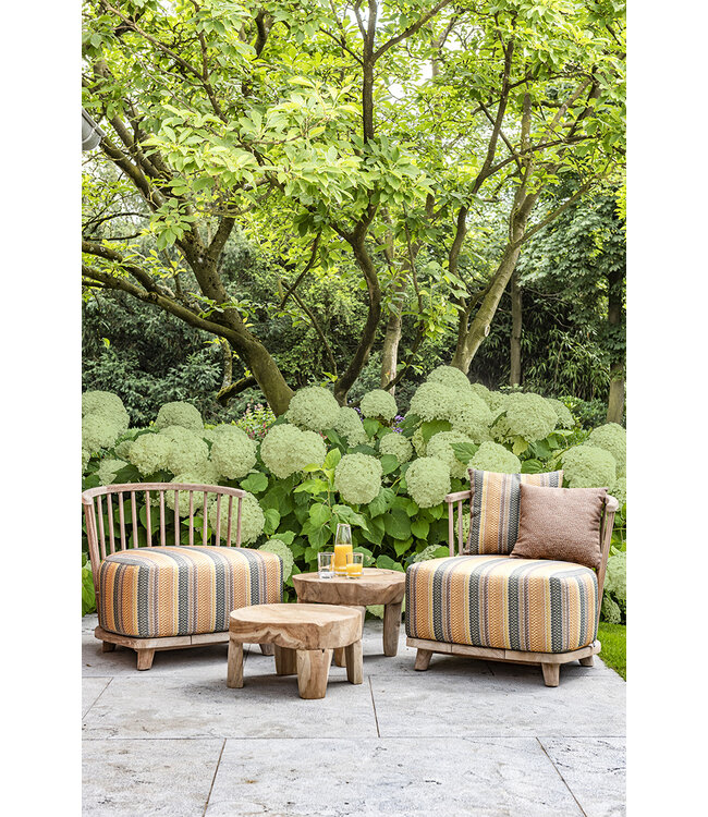 GOMMAIRE Outdoor Meubels | Organic Living Sofá individual Carol | Teca gris natural