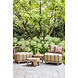 GOMMAIRE Outdoor | Organic Living Lounge Carol 1-Sitzer | Teak Naturgrau