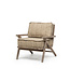 GOMMAIRE Outdoor Meubels | Organic Living Silla de 1 plaza Alabama | Teca Gris Natural