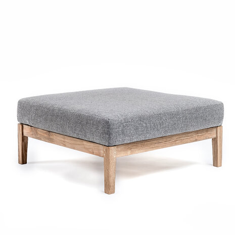 GOMMAIRE Outdoor | Organic Living Otomana Copenhague | Teca gris natural