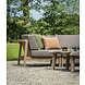 GOMMAIRE Outdoor | Organic Living Ottomane Kopenhagen | Teakholz Naturgrau