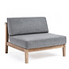 GOMMAIRE Outdoor | Organic Living Centro di Copenaghen | Teak Grigio Naturale
