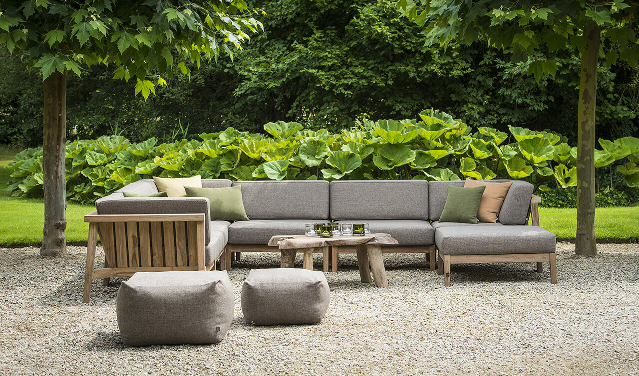 GOMMAIRE Outdoor | Organic Living Coin Copenhague | Teck Gris Naturel