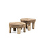 GOMMAIRE Outdoor Meubels | Organic Living Table basse Samba Large | Racine de teck Gris naturel