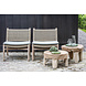 GOMMAIRE Outdoor | Organic Living Table basse Samba Small | Racine de teck Gris naturel