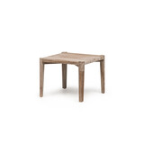 GOMMAIRE - Organic Living - Design Furniture  Tavolino quadrato da terra grande | Teak rigenerato grigio naturale