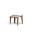 GOMMAIRE Outdoor Meubels | Organic Living Tavolino da caffè quadrato piccolo | Teak riciclato grigio naturale