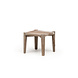 GOMMAIRE Outdoor | Organic Living Square Coffee Table Floor Small | Reclaimed Teak Natural Grey