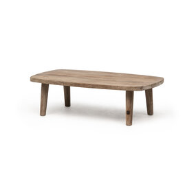 GOMMAIRE Outdoor | Organic Living Coffee Table Carol | Reclaimed Teak Natural Grey
