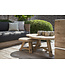 GOMMAIRE Outdoor Meubels | Organic Living Coffee Table Anton Set of 3 | Reclaimed Teak Natural Grey