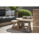 GOMMAIRE Outdoor Meubels | Organic Living Ensemble de 3 tables basses Anton | Teck recyclé gris naturel