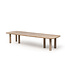 GOMMAIRE Outdoor Meubels | Organic Living Niedriger Tisch Carlo | Recyceltes Teakholz, Naturgrau