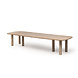 GOMMAIRE Outdoor | Organic Living Table basse Carlo | Teck recyclé Gris naturel