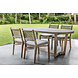 GOMMAIRE Outdoor | Organic Living Mesa ovalada Dan Small | Teca reciclada gris natural