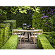 GOMMAIRE Outdoor | Organic Living Table ronde Anton Large | Teck recyclé Gris naturel