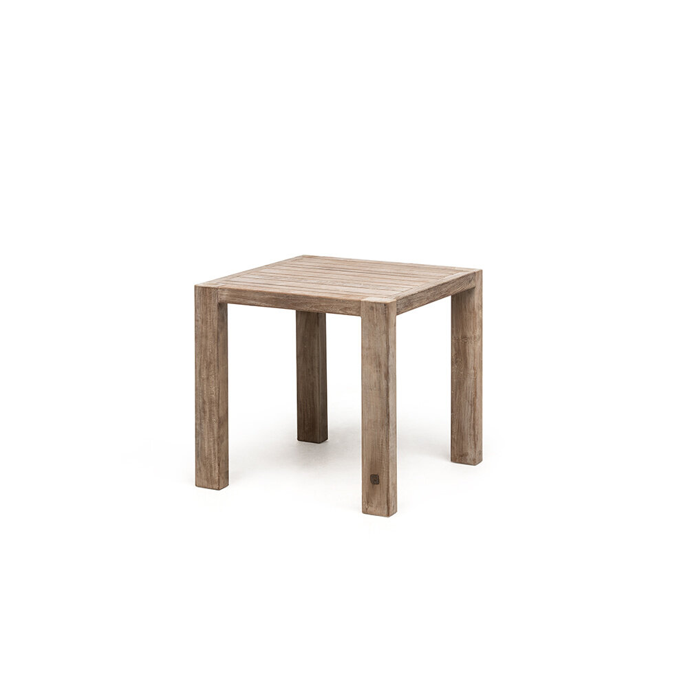GOMMAIRE Outdoor | Organic Living Bistro Table Sandy | Reclaimed Teak Natural Grey