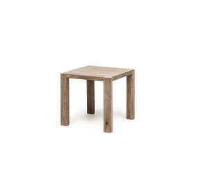 GOMMAIRE Outdoor | Organic Living Tavolo da bistrot Sandy | Teak riciclato grigio naturale