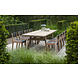 GOMMAIRE Outdoor | Organic Living Tisch Mia Groß | Recyceltes Teakholz Naturgrau