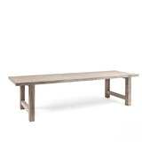 GOMMAIRE Outdoor Meubels | Organic Living Mesa Jacob Grande | Teca reciclada gris natural