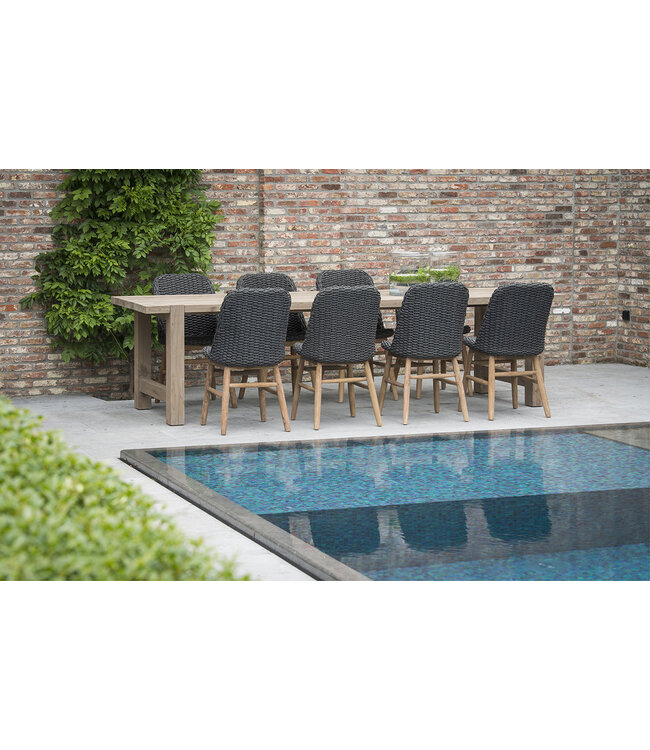 GOMMAIRE Outdoor Meubels | Organic Living Bord Jacob Stor | Gjenvunnet teak naturgrå