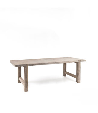 GOMMAIRE Outdoor Meubels | Organic Living Tavolo Jacob piccolo | Teak riciclato grigio naturale